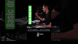 Basic drum beat eight notes  sixteenth notes 🎶 drum drums drummer [upl. by Ahtekahs19]