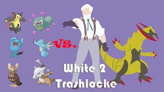 Pokemon Wishy Washy White White 2 Trashlocke  Vs Drayden [upl. by Grobe]