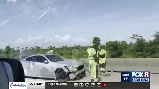 Suspect jumps off I55 bridge near Manchac flees into swamp following police chase [upl. by Annawt]