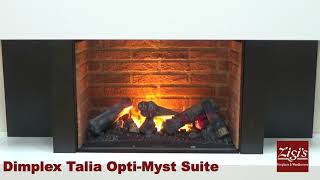 Flame Effect Demo  Dimplex Talia Opti Myst Suite [upl. by Natascha964]