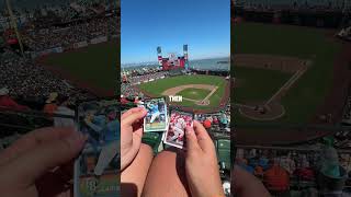 Opening Baseball Cards At Oracle Park baseballcardpackopening baseballszn [upl. by Ninaj]