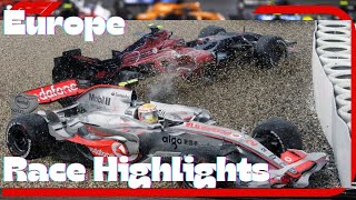 F1 2007 European Grand Prix Extended Highlights Round 10 [upl. by Hakkeber]