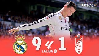 Real Madrid 9 x 1 Granada C Ronaldo 5 Goals ● La Liga 1415 Goals amp Highlights ᴴᴰ [upl. by Astra]