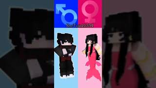 Strong Vampires fall in love with cute mermaids couple combain minecraft animationtrendingshorts [upl. by Tra]