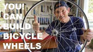 How To Build Bicycle Wheels THE EASY WAY bikerepair [upl. by Odnam344]