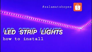 10 Meter Led Strip Lights  how to install  unboxing [upl. by Aseyt]