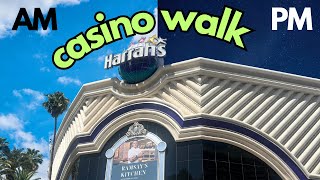 Harrahs Casino Floor Walk  AM vs PM [upl. by Tanah916]