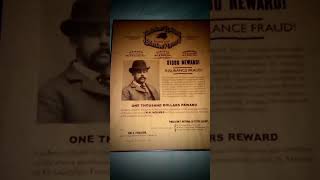 HH HOLMES WANTED POSTER hhholmes wantedposter truecrime [upl. by Nosbig]