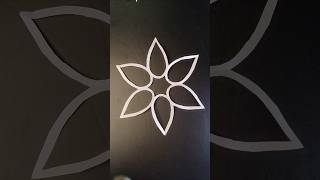 How to make easy paper snowflake shorts snowflakes part 51craft creative art yt papercrafts [upl. by Noraed]