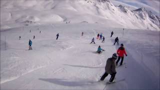 Piste Génépy Val dIsère  Tignes Grande Motte [upl. by Lamok]