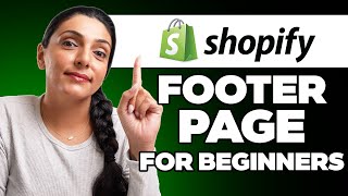 How to Create a Professional Shopify Footer Page For Beginners 2024 [upl. by Ginelle]