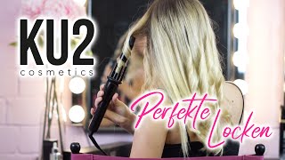 Perfekte Locken 5 Minuten LockenTutorial mit ku2cosmetics [upl. by Terrie]