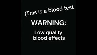 blood test low quality [upl. by Sirred]