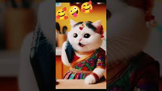 Hallo Mummy😜😋🤪 shortvideo funny cat trending viralvideo [upl. by Sauncho]