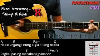 Alumni Homecoming  Parokya Ni Edgar Guitar Cover With Lyrics amp Chords [upl. by Lissie]