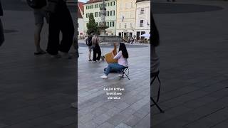 Lyre Harp Performer in Bratislava [upl. by Iniretake468]