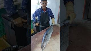 Really Easy KING FISH CUTTING Best Method [upl. by Ynnatirb]