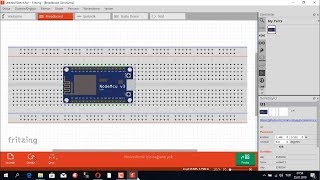 fritzing yeni bir komponet ekleme NodeMCU esp8266 [upl. by Ekaj]