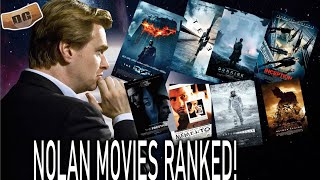 ALL CHRISTOPHER NOLAN FILMS RANKED [upl. by Kella]