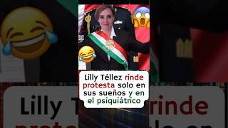 Lilly Téllez se queda sin la banda presidencial 😱🤣 [upl. by Assereht97]