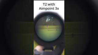 POV Aimpoint T2 and 3x shorts aimpoint target firearms gun comparison viral rifle shooting [upl. by Stiruc584]