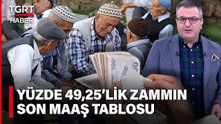 Son Zamlarla Emekli Maaşları Ne Kadar Oldu İşte 4925lik Zamma Göre Yeni Maaş Tablosu  TGRT Haber [upl. by Analak920]