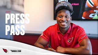 Jaden Davis Introductory Press Conference  Arizona Cardinals [upl. by Dewhirst563]