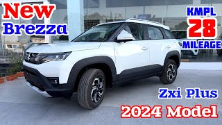 New 2024 Model Maruti Suzuki Brezza Zxi Plus Review  Brezza On Road Price  Brezza zxi 2024 [upl. by Ratcliffe]