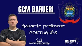 Gabarito Preliminar Português GCM Barueri [upl. by Sylvan]