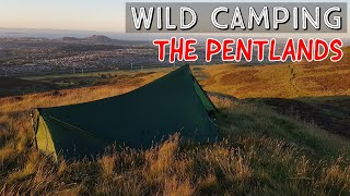 Solo Wild Camping on the Pentland Hills  Allermuir Hill [upl. by Armitage]