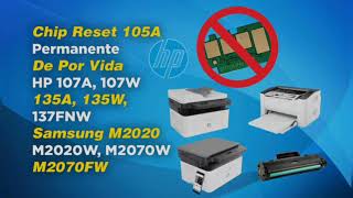 Recarga Toner HP 105A  106A   Chip Firmware Fix Reset HP 107A l 107W  135A  135W l 137FNW [upl. by Sapowith]