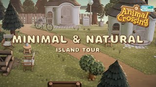 Simple amp Minimal Aesthetic Natural Island Tour 🌿  Animal Crossing New Horizons [upl. by Kcirrag83]