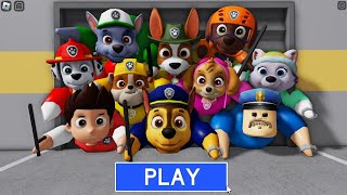 PAW PATROL UPDATE BARRYS PRISON RUN And BECOME PAW PATROL BARRY COP Obby [upl. by Bastien]