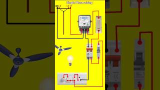 House room wiring 1 phase board wiring electricalwiring panelwiring electrical wiringcircuit [upl. by Tirma]