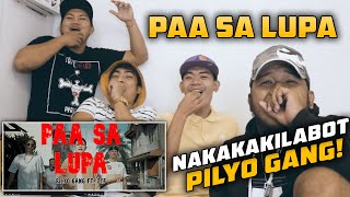 Paa Sa Lupa  Pilyo Gang Ft JCF REACTION VIDEO NokNok Paputok [upl. by Anoirtac]