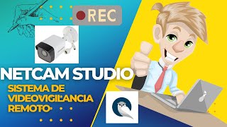 NETCAM STUDIO videovigilancia REMOTA 2022 Convierte tu webcam en camara IP [upl. by Ornstead]