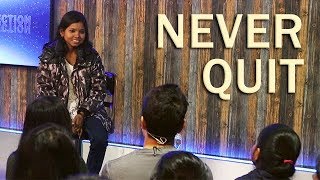 NEVER QUIT  A Truly Inspiring Story of a Young Woman Hindi [upl. by Yasnyl]