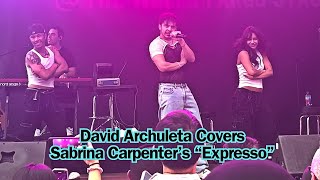 David Archuleta Covers Sabrina Carpenters quotEspressoquot LIVE [upl. by Niffirg]