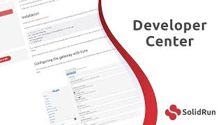 SolidRun  Developer Center Overview [upl. by Leoine888]