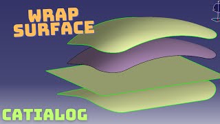 Wrap Surface  CATIA V5 CATIALOG [upl. by Syman]