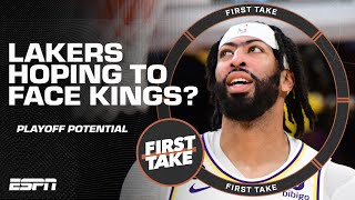 Should Lakers fans hope LA plays the Kings in the first round  First Take [upl. by Dallis]