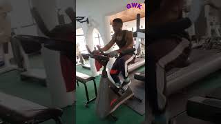 STATIONARY BIKE WORKOUT WITH BACK STRETCH gistithkay [upl. by Abott]