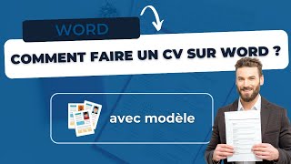 Comment faire un CV sur Word  Modèle CV Word [upl. by Costin]