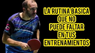 Entrenamiento golpes básicos  tenisdemesa pingpong [upl. by Aicirtal]