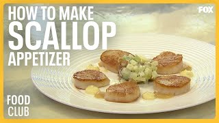 How To Make The Scallop Appetizer With Chef Christina Wilson  Hells Kitchen [upl. by Errot]