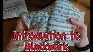 Introduction into Blackwork Embroidery Revisited 2020 and How to Do [upl. by Yenttihw132]