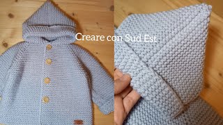 cardigan Perla tutorial espressocome cucire punto legaccio invisibile [upl. by Atinna]