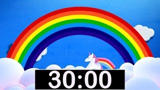 Rainbow Timer 30 Minute Countdown with Music for Kids [upl. by Lyndon]