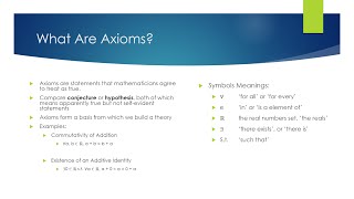 What Are Axioms [upl. by Hinson]