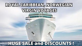 Huge Discounts for Royal Caribbean Norwegian and Virgin Voyages [upl. by Swithbert]